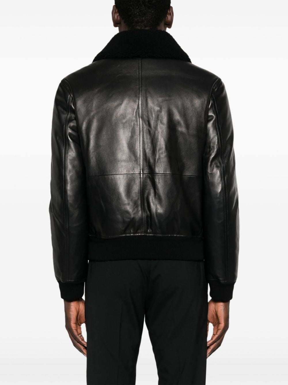 Shop Tom Ford Zip-up Leather Jacket In Black