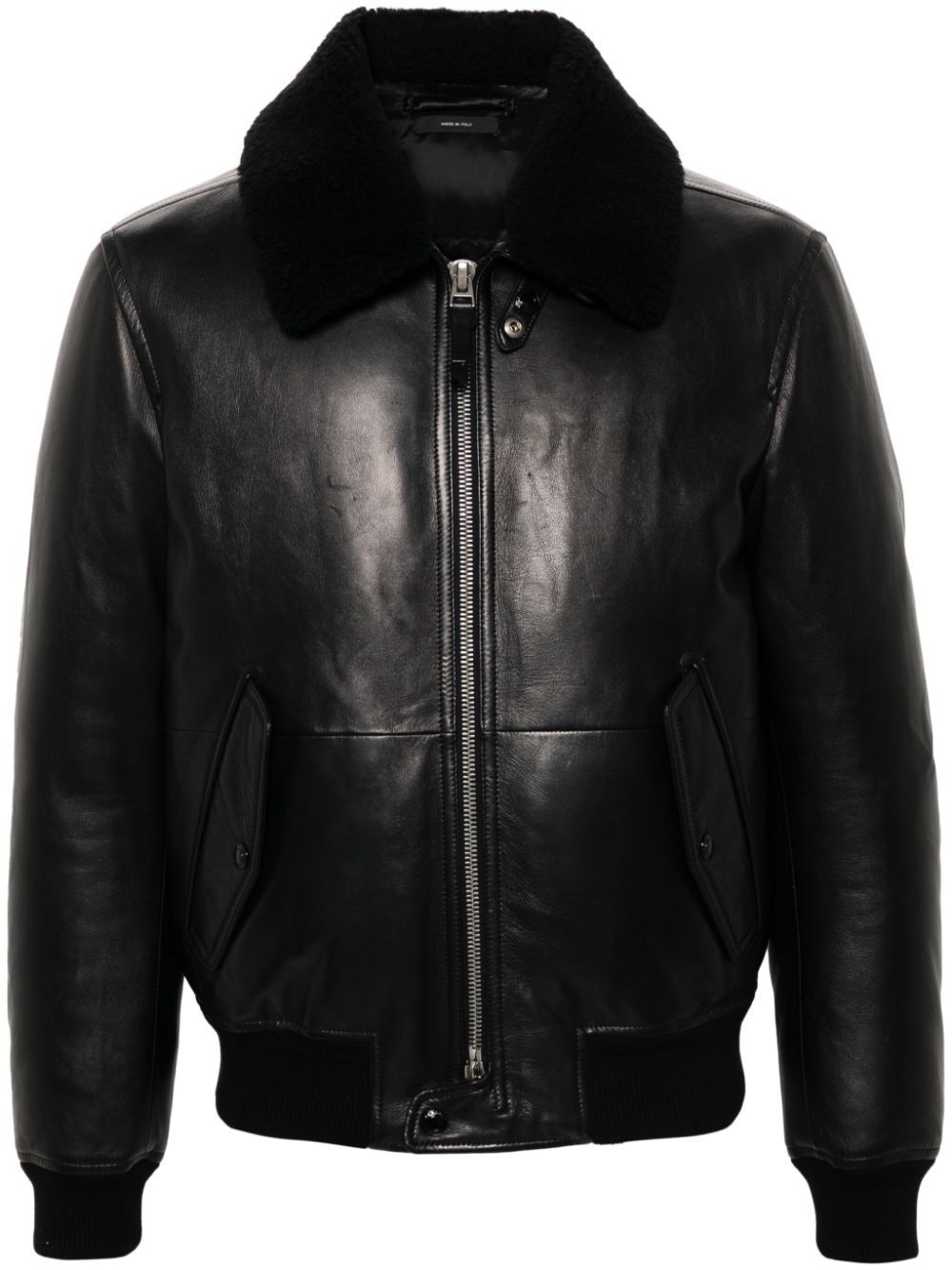 TOM FORD ZIP-UP LEATHER JACKET