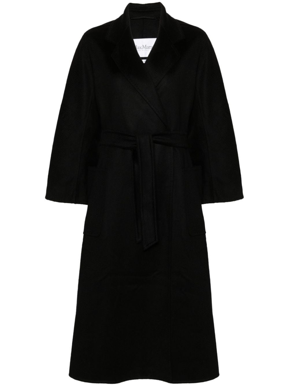 Shop Max Mara Ludmilla Icon Belted Coat In Black