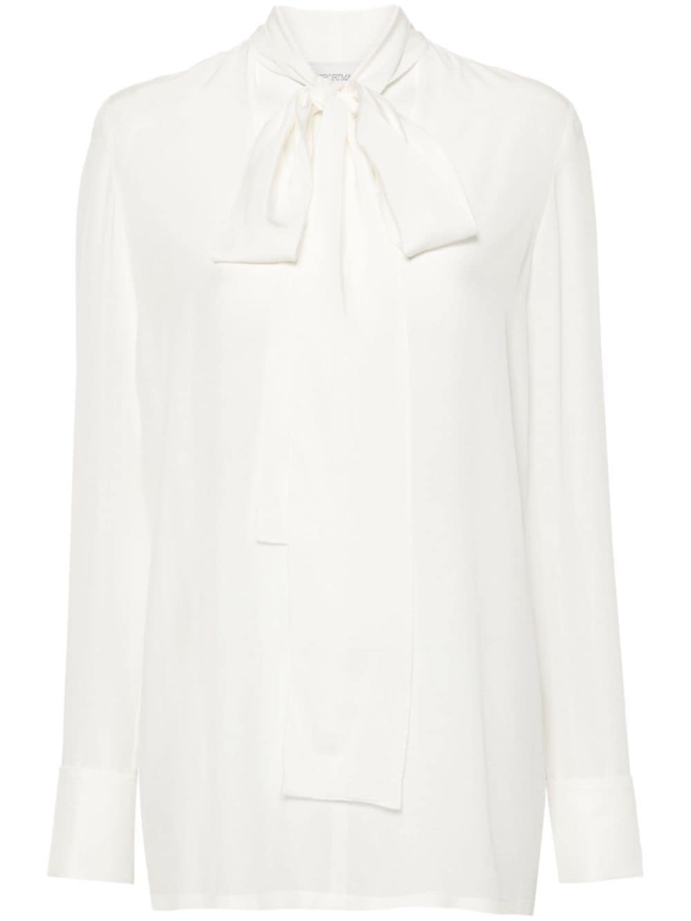 Shop Sportmax Elleni Silk Blouse In White