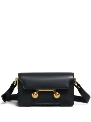 Marni Trunkaroo レザーショルダーバッグ ミニ | オレンジ | FARFETCH JP