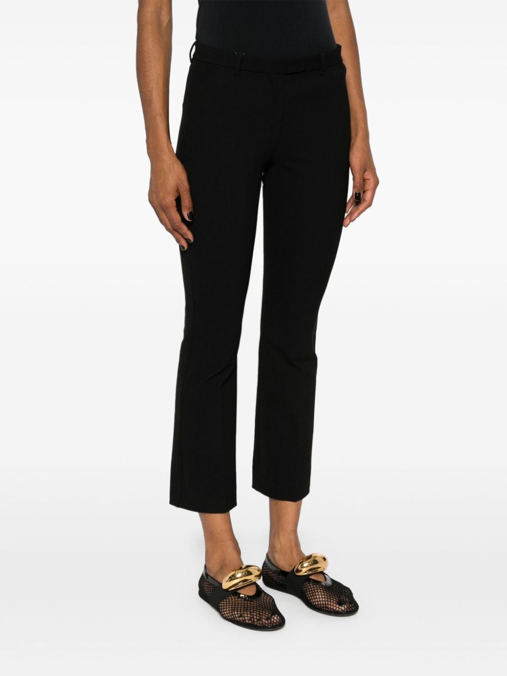 Shop 's Max Mara Umanita Cropped Tailored Trousers In Black