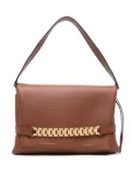 Victoria Beckham chain-link leather shoulder bag - Brown