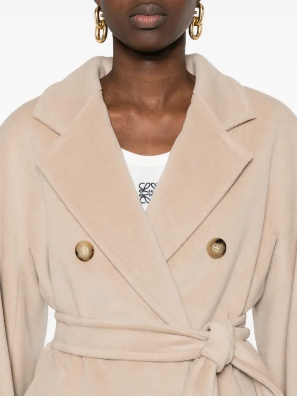 Max Mara Madame double breasted Coat Neutrals FARFETCH