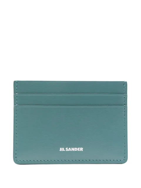Jil Sander logo-print leather cardholder