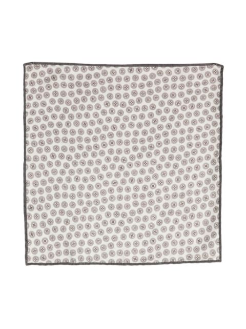 Brunello Cucinelli geometric-print silk handkerchief Men