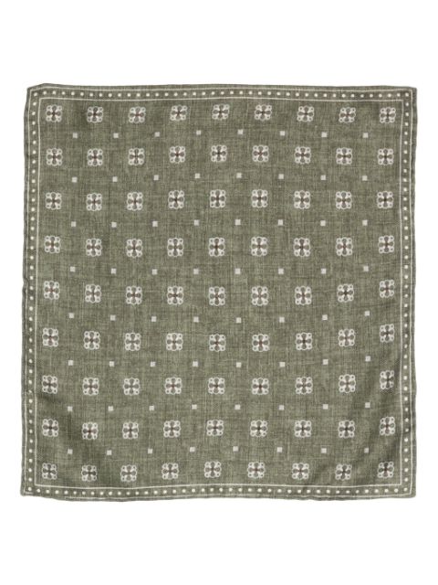 Brunello Cucinelli mix-print silk handkerchief Men