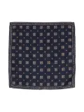 Brunello Cucinelli mix-print silk handkerchief - Blue