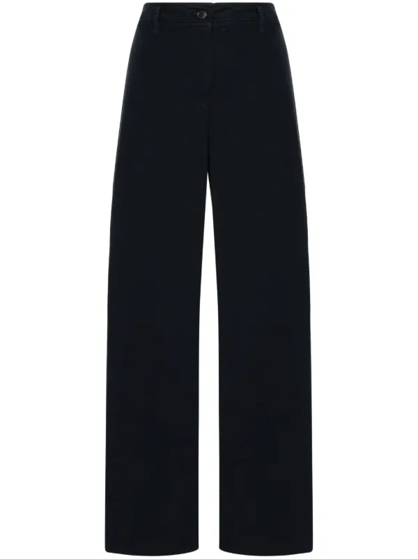 Nili Lotan Megan Wide-leg Trousers in Blue
