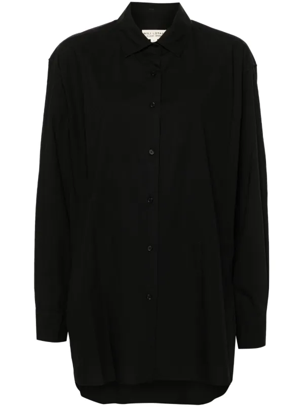 Nili Lotan Yorke Shirt in Black