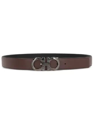 Ferragamo Gancini-buckle Leather Belt | Brown | FARFETCH