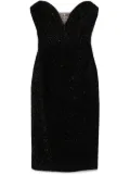 Elisabetta Franchi lurex tweed midi dress - Black