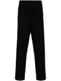 Giorgio Armani waffle-effect tapered trousers - Black