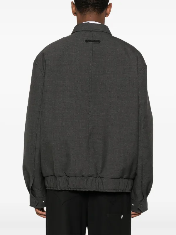 Lanvin zip-up Wool Jacket | Grey | FARFETCH