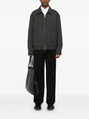 JIL SANDER ストライプ テーラードジャケット Jil Sander ストライプ シャツジャケット | グレー | FARFETCH JP