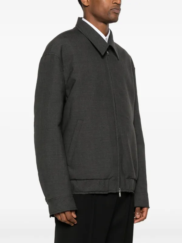 Lanvin zip-up Wool Jacket | Grey | FARFETCH