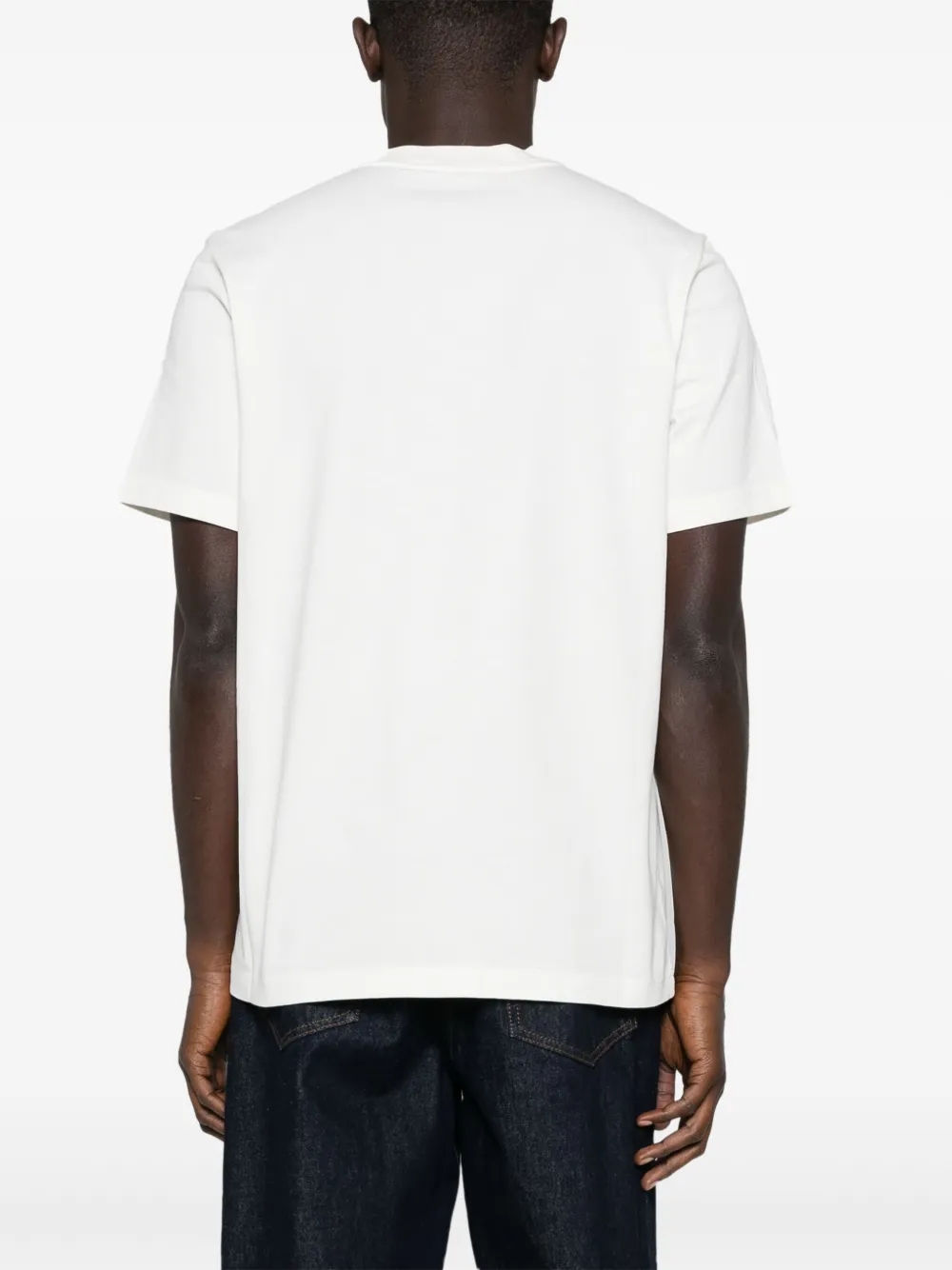 Moncler T-shirt met logopatch Beige