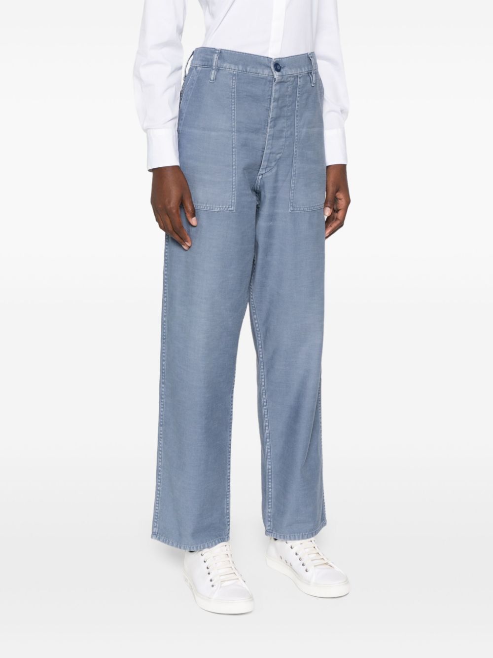 Shop Polo Ralph Lauren Tapered Trousers In 蓝色