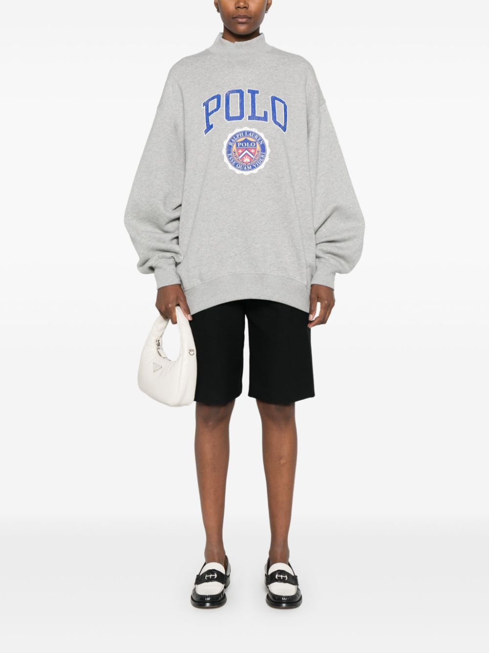 Polo Ralph Lauren distressed-logo sweatshirt - Grey