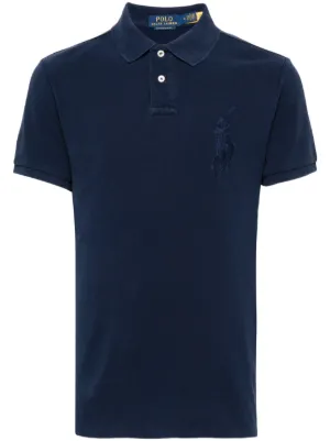 Polo Ralph Lauren The Iconic logo-embroidered Polo Shirt | Blue