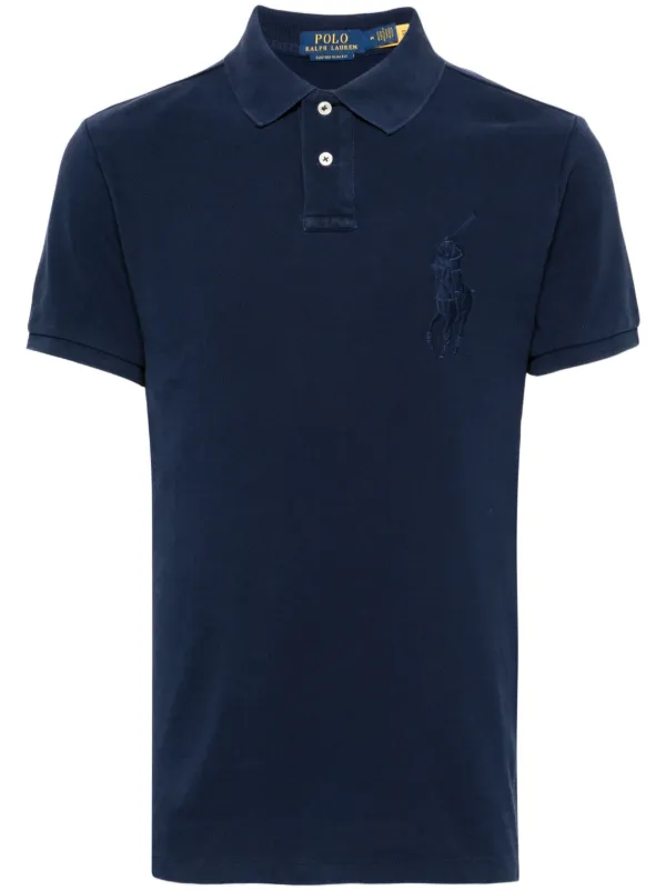 Polo Ralph Lauren Polo Pony embroidery Polo Shirt Blue FARFETCH UK