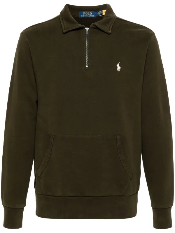 Polo zip up sweatshirt online