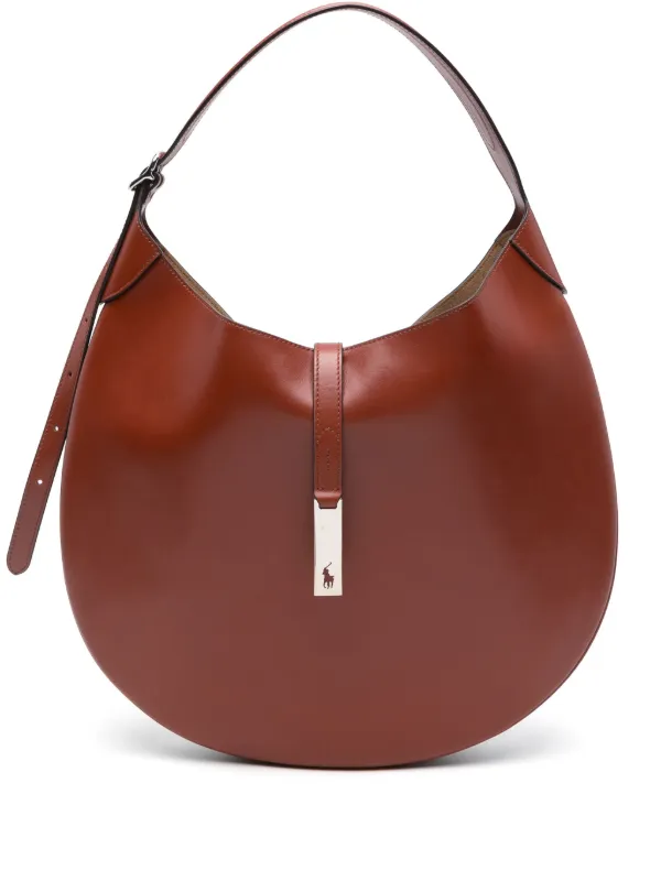 Ralph lauren leather hobo bag best sale