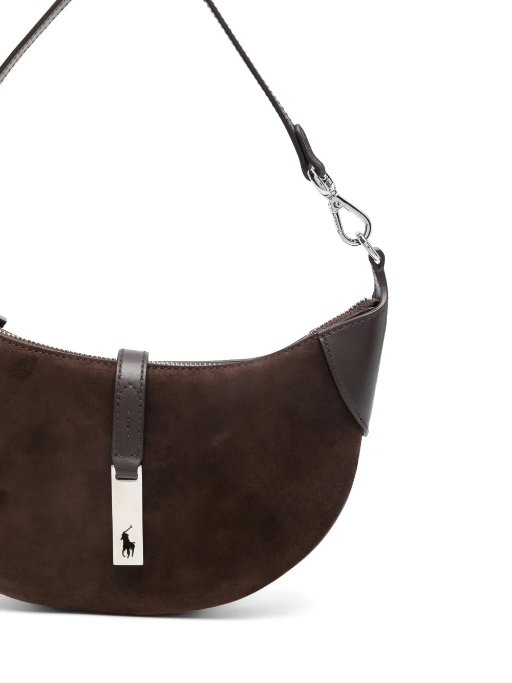 Polo Ralph Lauren Polo ID suède schoudertas Bruin