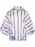 Johanna Ortiz Flechada arrow-print cotton shirt - White