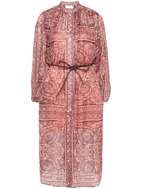 ZIMMERMANN Ottie paisley-print midi dress