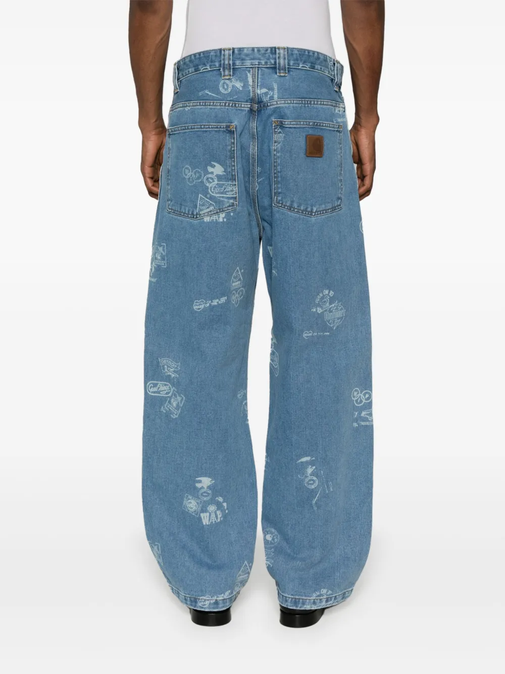 Carhartt WIP Jeans met toelopende pijpen Blauw