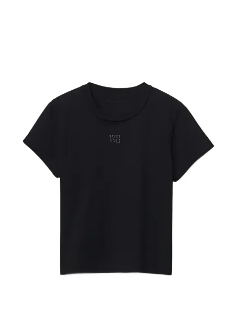 Alexander Wang puff logo shrunken tee in cotton jersey