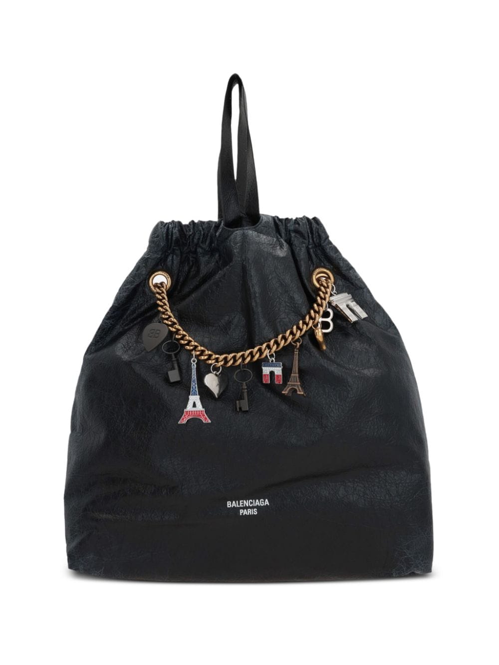 Balenciaga Crush Medium Houlder Bag In Black