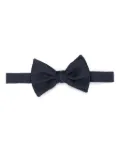 Giorgio Armani faille silk bow tie - Blue