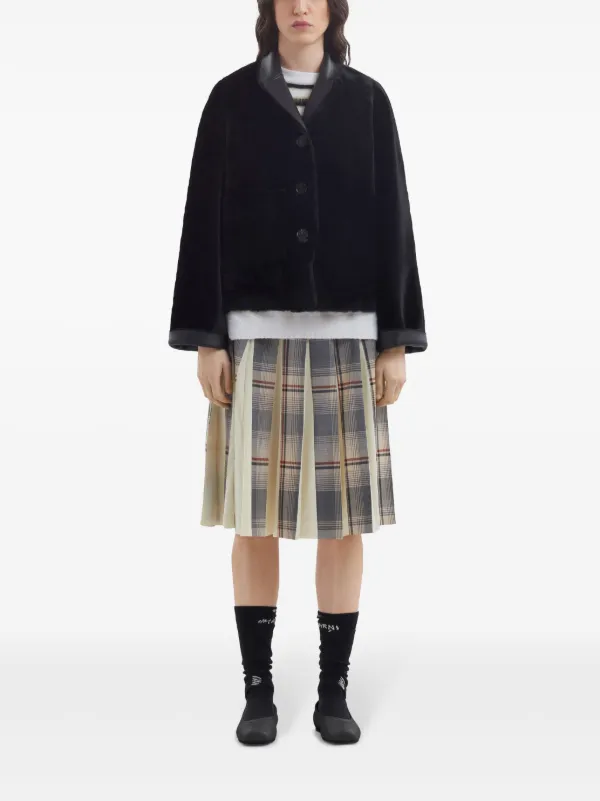 Marni Reversible Shearling Jacket | Black | FARFETCH