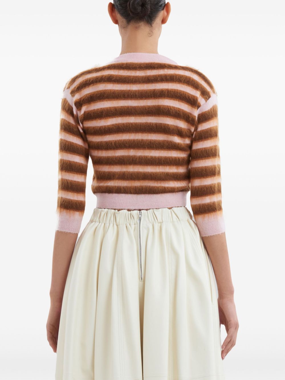 Affordable Marni striped brushed wool cardigan Women