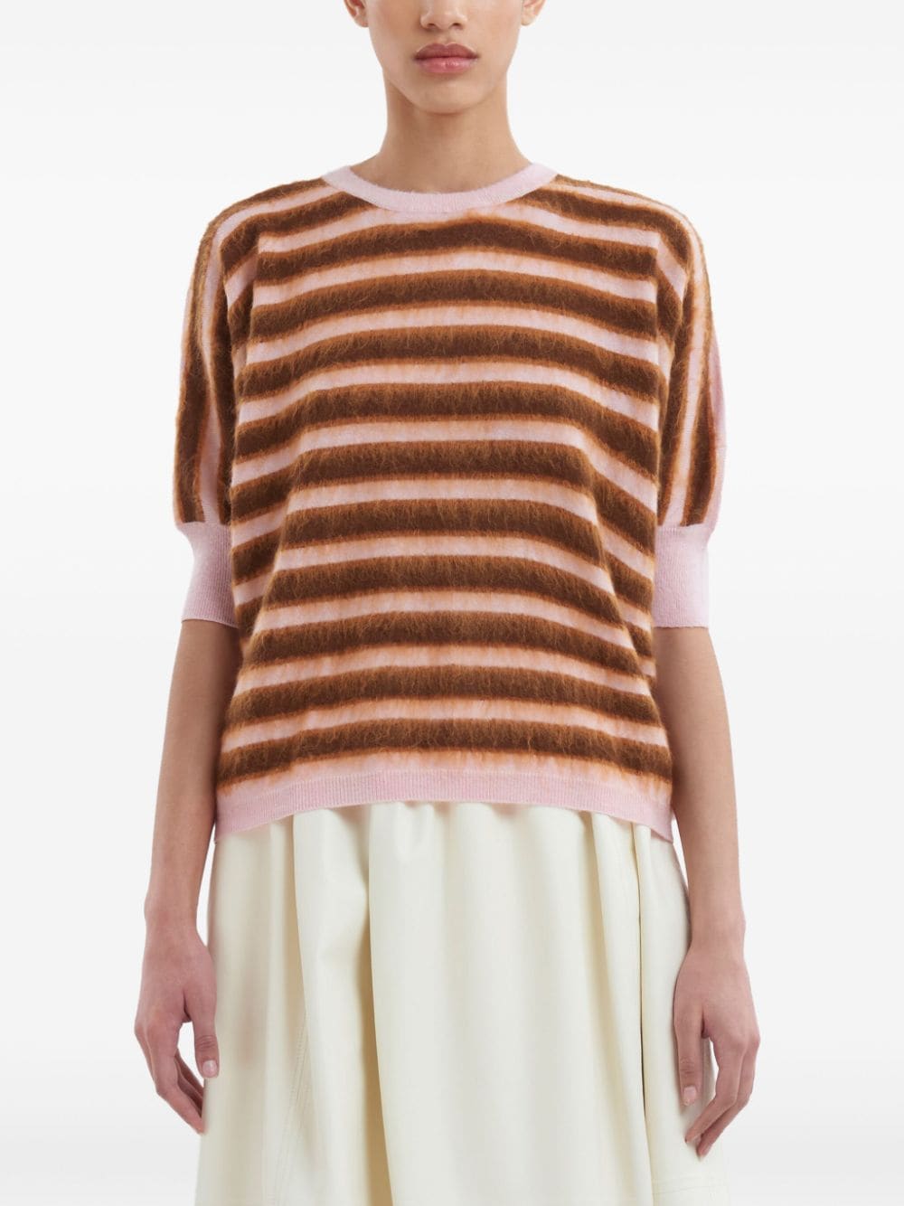 Affordable Marni striped brushed wool jumper Women