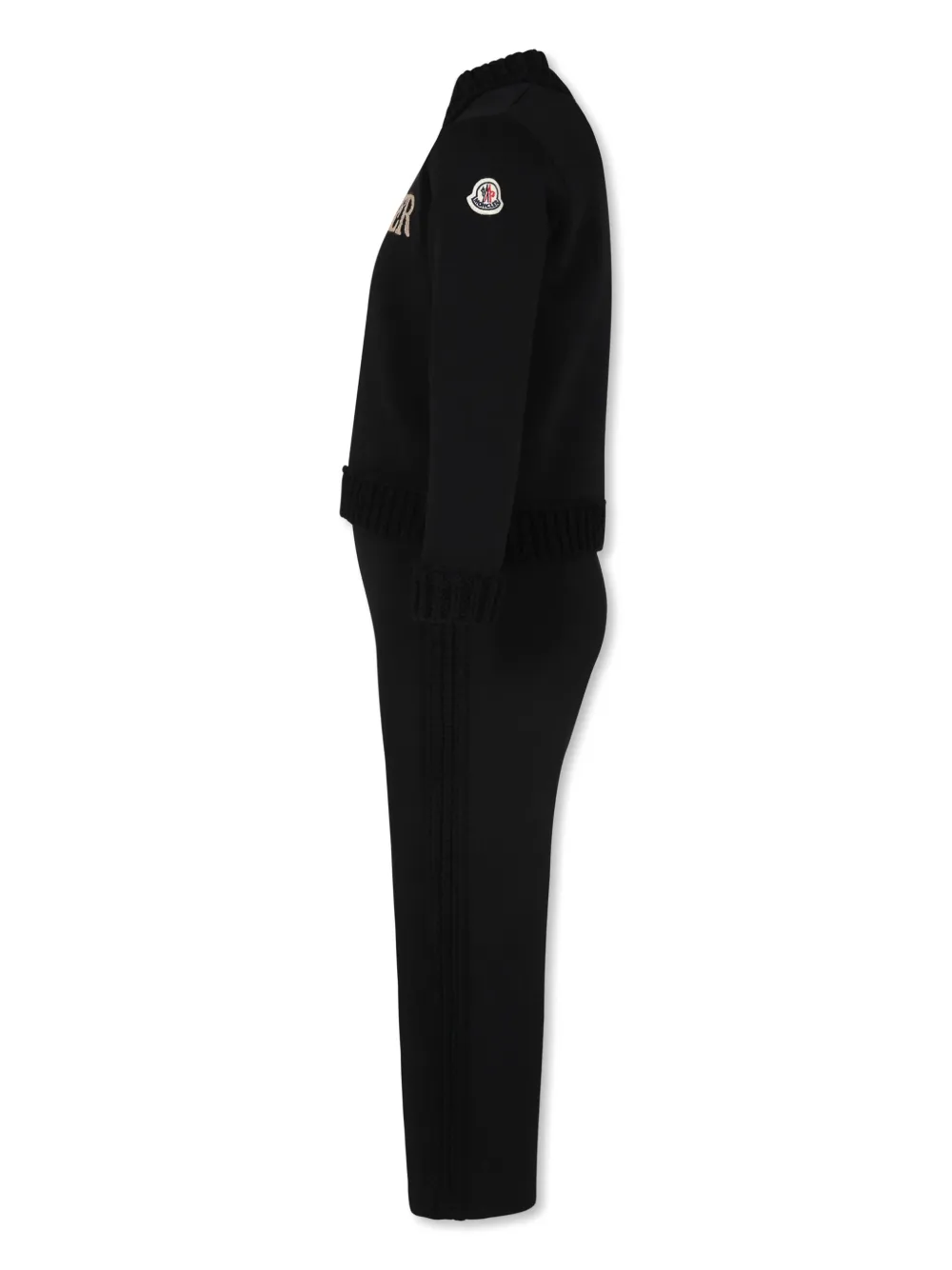 Moncler Enfant Trainingspak met logopatch Zwart