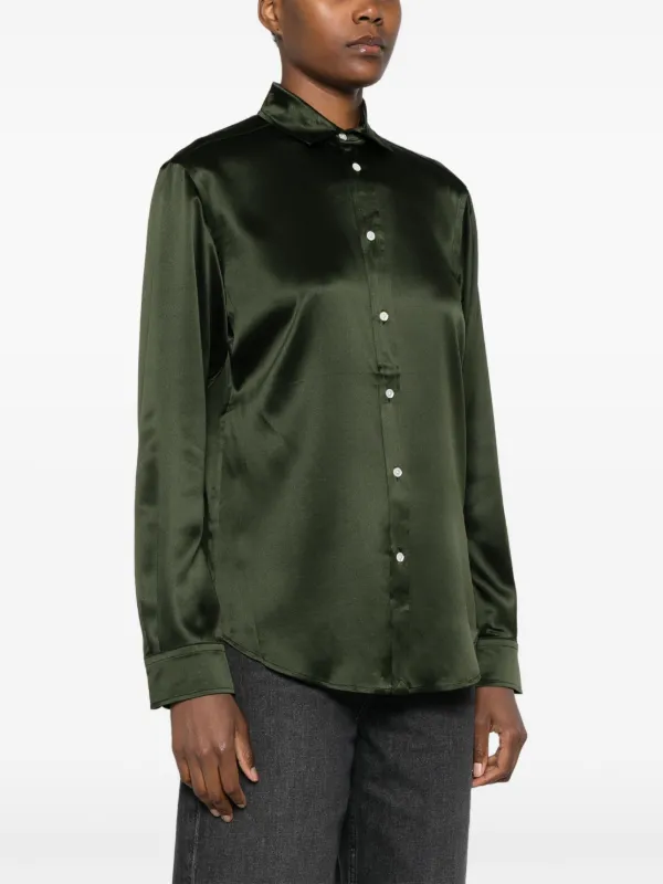 1172 Ralph Lauren シャツ　＆　USA製シルクネクタイ　緑　XL Polo Ralph Lauren シルクシャツ | グリーン | FARFETCH JP