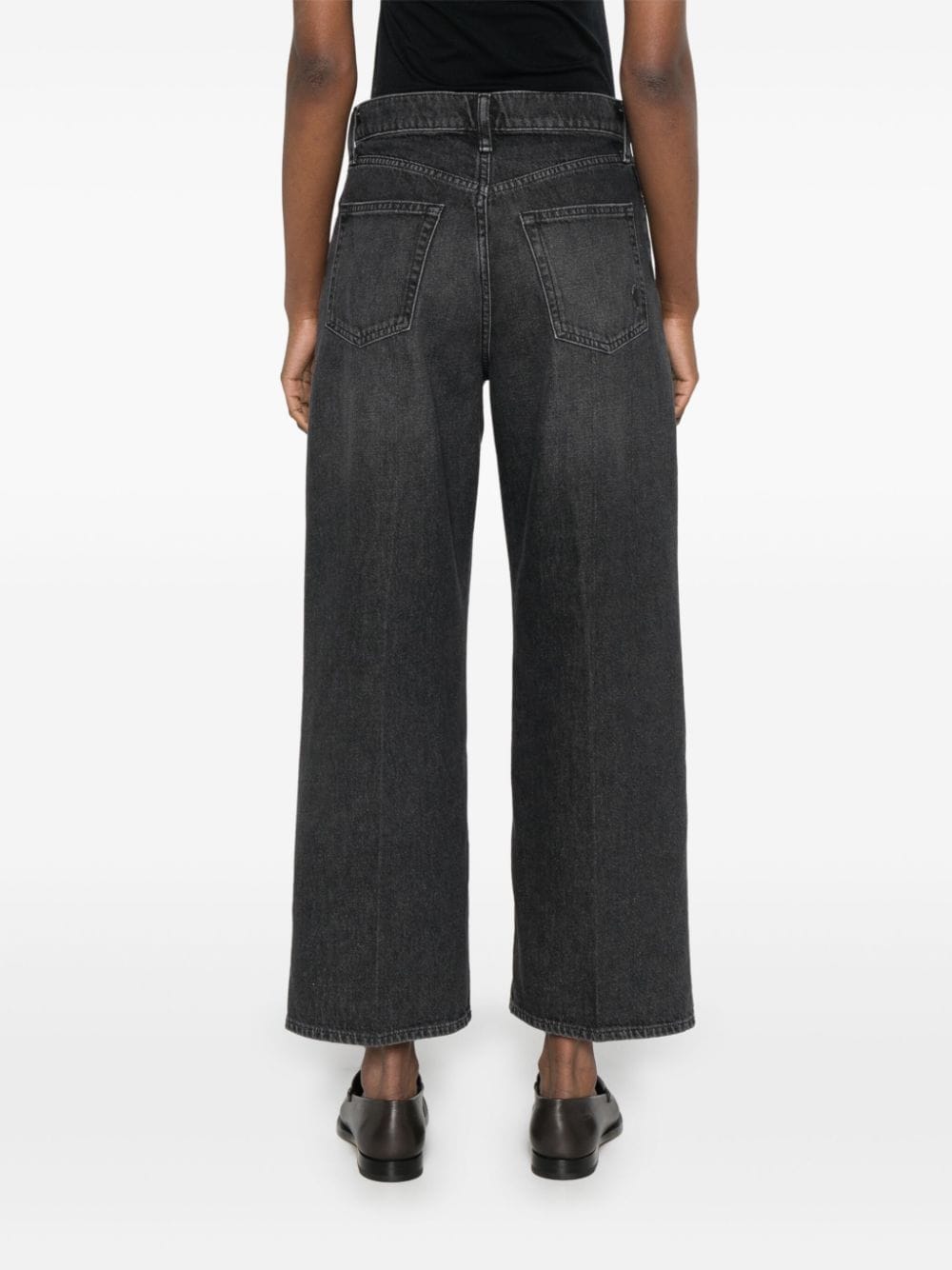 Shop Polo Ralph Lauren Cropped Jeans In Grey