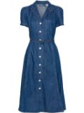 Polo Ralph Lauren buttoned denim midi dress - Blue