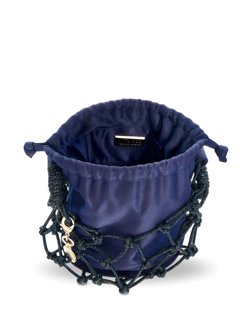 Judith Leiber Couture Sparkle Net Pouch Bag In Blue