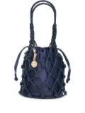Judith Leiber Sparkle crystal-embellished net tote bag - Blue