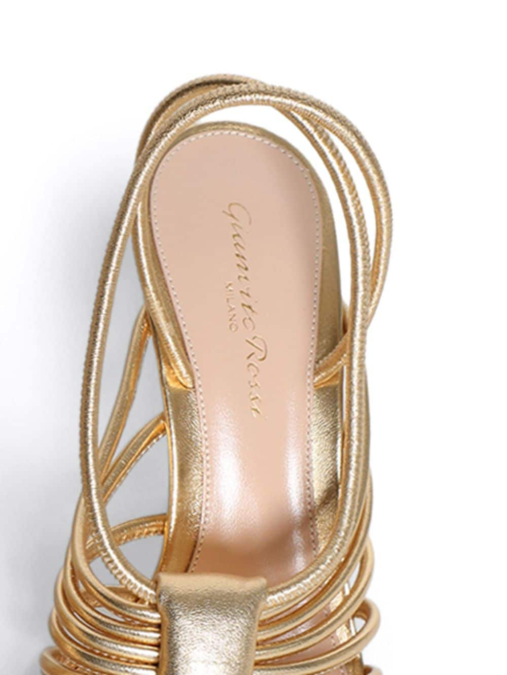 Gianvito Rossi Hellen 105 mm sandalen met bandjes - Goud