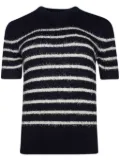 KHAITE striped knitted top - Blue