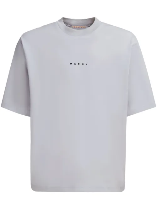 T-shirt en coton à logo imprimé - Marni - Modalova