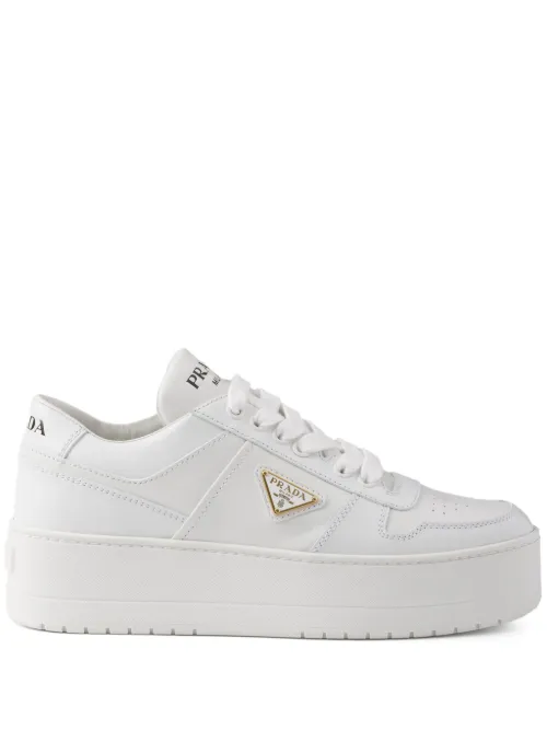 Baskets Downtown Bold en cuir - Prada - Modalova