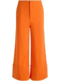 alice + olivia Andra wide-leg cropped trousers - Orange