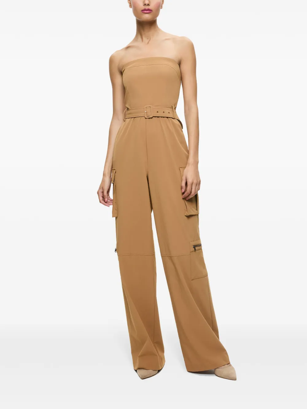 alice + olivia Sachiko strapless jumpsuit - Bruin