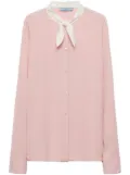 Prada button-down silk shirt - Pink